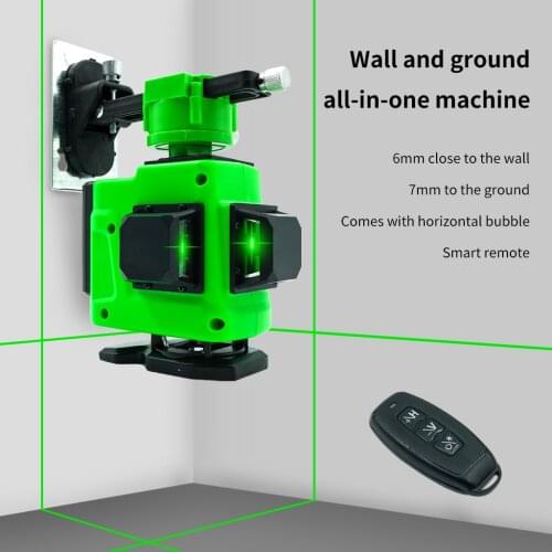 MOYOTEC12 Lines 3D Self-Leveling Laser Level 360 Horizontal And Vertical Green Laser Beam Line Level Measurement Tool