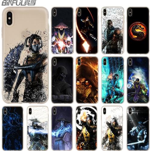 Mortal Kombat soft Case for iPhone 12 11 Pro X XS Max XR 8 7 6 Plus 5s SE 2020 S 6.1 Mini Cover