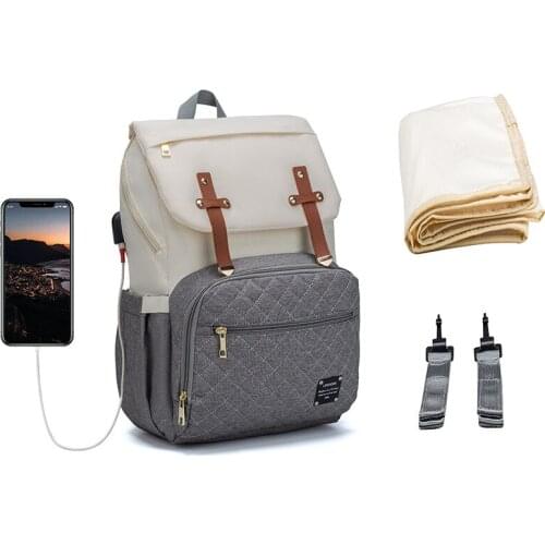 Mummy bag Handbag USB Diaper Bag Baby Care Large Capacity Backpack for Mom Mummy Maternity Wet Bag Waterproof Baby Pregnant Bag