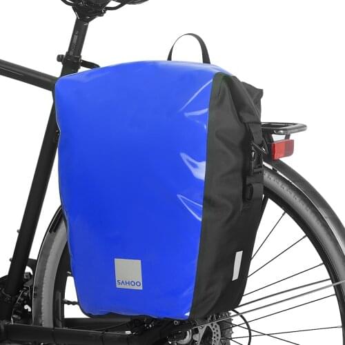 20L/10L 600D Waterproof Cycling Trunk Bag Bicycle Rear Rack Bag Road Bike Pannier Travel Bag Storage Bag Shoulder Bag