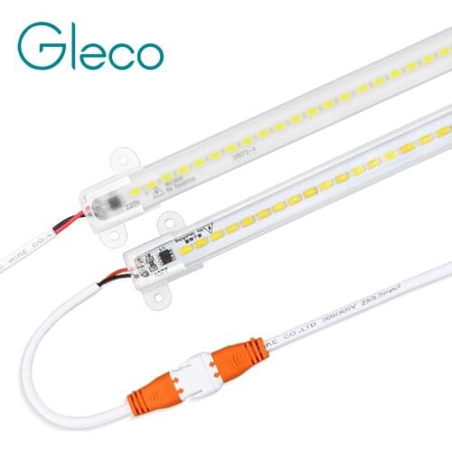 5PCS Ultra thin LED Bar Light AC 220V High Brightness 5730 72LEDs 50CM LED Rigid strip light fast connect LED Fluorescent Tube