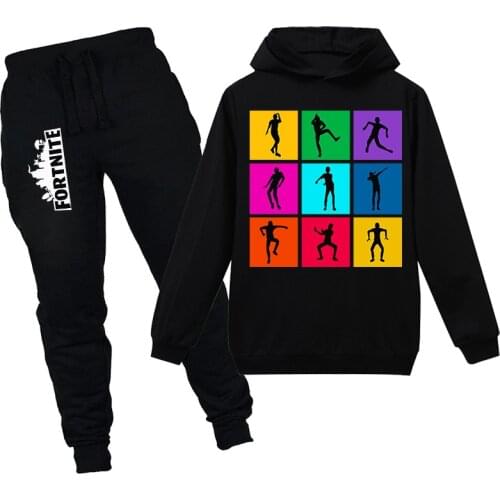 Battle Royale Game Hooded Swear Shirt Pants Fortnite Pullover Hoodie Suit Boy Girl Autumn Spring Coat Sweatshirt Birthday Gift