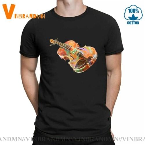 Vintage Antique Violin T shirt Retro Violin Lovers gift Tee shirt 3D Graphic Print shirt Custom Cotton Cosplay Tops Tee