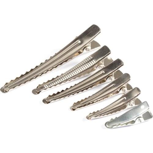 30-50Pcs Silver Metal Hair Alligator Clips DIY Crocodile Clips Alligator Hairpin Lady Girls Hair Styling Accessories Supplies