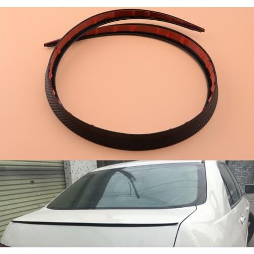 1.2M Universal Rear Roof Trunk Spoiler Wing Lip Sticker Trim Car Carbon Fiber Style