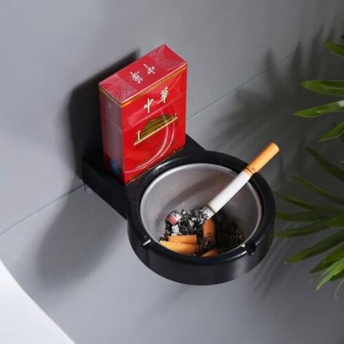 1pc Portable ashtray wall stainless steel pocket smoke holders Storage Cup for Home