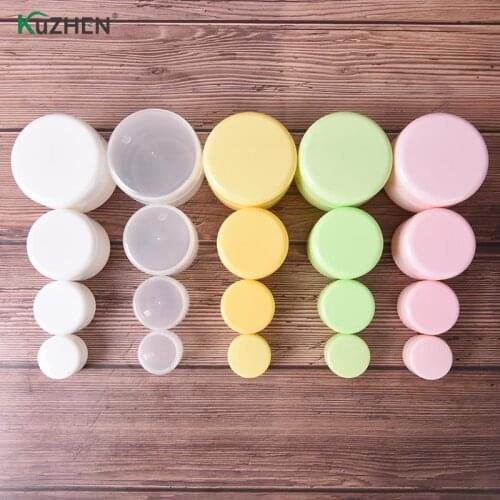 10/20/50/100G Travel Face Cream/Lotion/Cosmetic Container Face Cream Container Refillable Bottles Plastic Empty Makeup Jar Pot