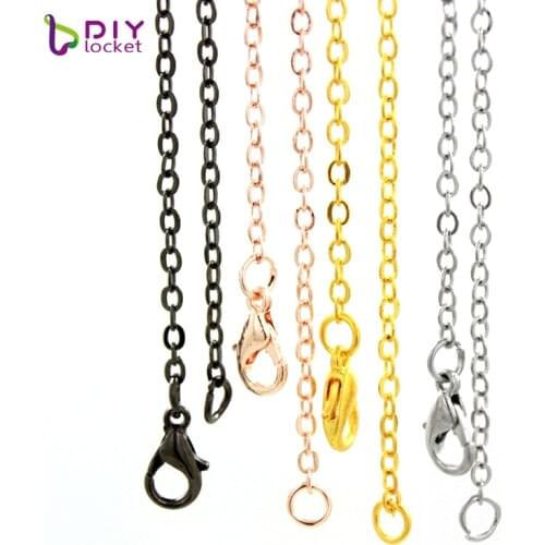 Diylocket Wholesale10PCS/pack Rolo Chains Neklace Fit floating locket Pendant LSCH14