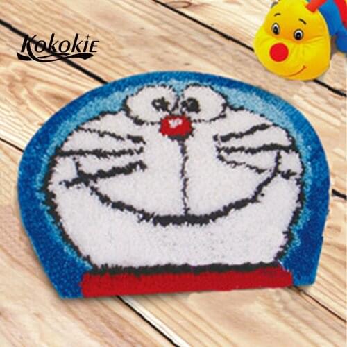 Handmade accessories for cat printing carpet latch hook rug handwerken knooppakket carpet embroidery crocheting tapestry kits