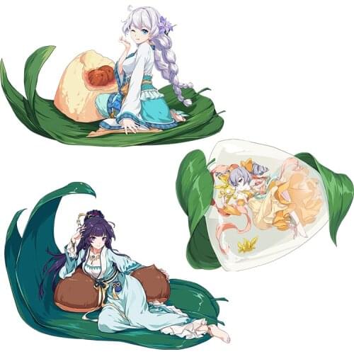 Three Ratels CA39 Honkai Impact 3rd Anime Sticker For Vehicle Fuel Tank Cover Car laptop Decor Sticker Kid Toy Decal