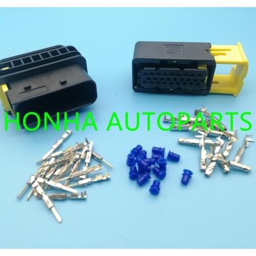 Free shipping 1 pcs/lots 26 Pin/way two types AMP Tyco ECU Automotive Connector Socket 1473416-1