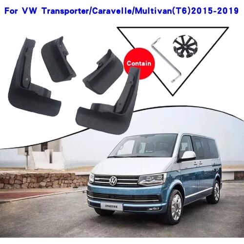 Car Fender Accessories For Volkswagen VW T6 Transporter Multivan Caravelle 2016-2019 Mudguards Splash Guards Fender Mudflaps