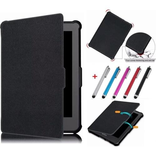 Case For Kobo Clara HD PU Leather Smart Case Soft TPU Silicone Smart Protective Cover For KOBO Clara HD 6'' 2018 eReader