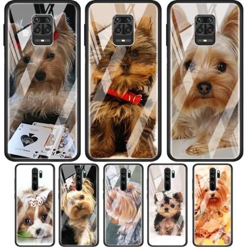 Yorkshire Terrier Dog Tempered Glass Cover For Xiaomi Redmi Note 10 10S 9 9T 9S 8T 8 9A 9C 8A 7 Pro Max Phone Case