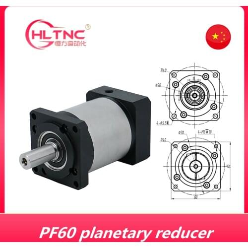 CNC High Precision and low Backlash planetary gearbox reducer Nema23 Nema24 3:1 to 10:1 for 60mm AC servo motor shaft 14mm