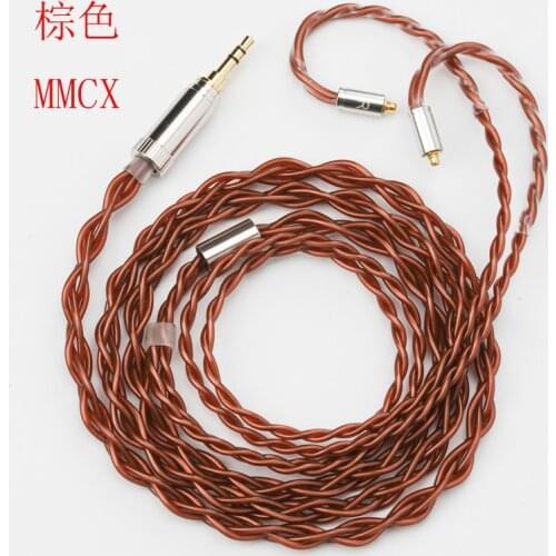 Diy upgrade cable single crystal silver plated wire mmcx pin se535 se215