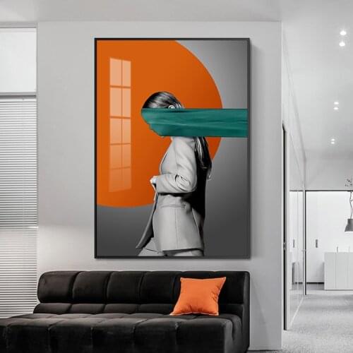 Modern Figure Painting, Simple Poster, Beauty Canvas Painting, Mural, Wall Poster Decoration, Printing 50x70cm Club Gift