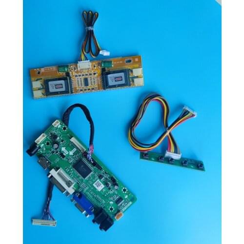 Kit M201EW02 V9/V8/V2/V1 20.1" VGA DVI Controller board HDMI-compatible M.NT68667 1680X1050 30pin LVDS 4 lamps Screen Panel