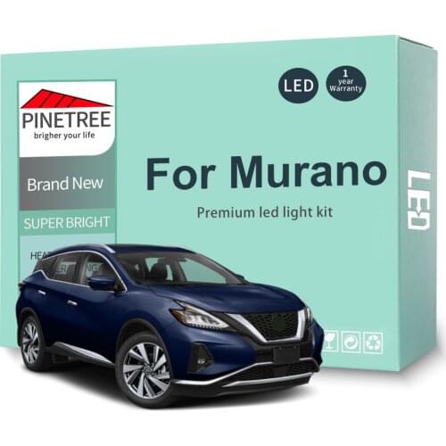 Led Interior Light Kit For Nissan Murano MK1 MK2 MK3 2002- 2017 2018 2019 2020 Dome Map Reading Light Canbus No Error