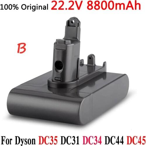 Dyson 22.2V 8800mAh Fit TypeA or B Li-ion Vacuum Battery for Dyson DC35, DC45 DC31, DC34, DC44, DC31 Animal, DC35 Animal & 8.8Ah