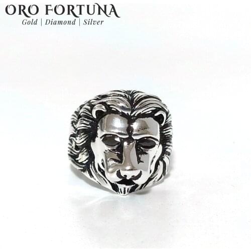 925 sterling Silver Men 'S Ring Lion Head Hip Hop Style Elegant Gift Classy Trendy New 2021 Model Special