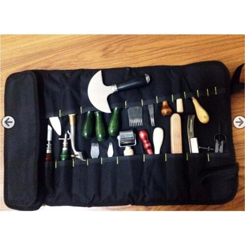 DIY leather brand kits incorporate leather leather tool kits holder bag storage bag