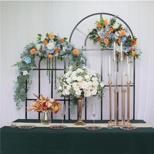 【NEW】 Shiny Gold Wedding Arch Backdrop Flower Stand Steel Stage Screen Ceremony Party Home Decoration Gold plated Metal Props