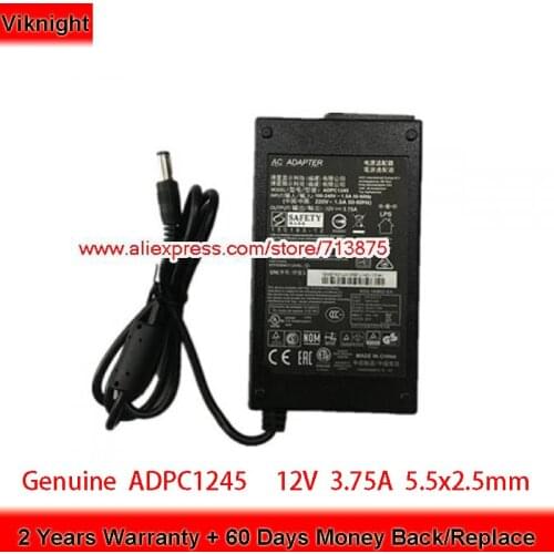 Genuine ADPC1245 12V 3.75A 45W AC Adapter for IIYAMA PROLITE E2271 HDS MONITOR E2271HDS 239C4Q 227E4QH Laptop Power Supply