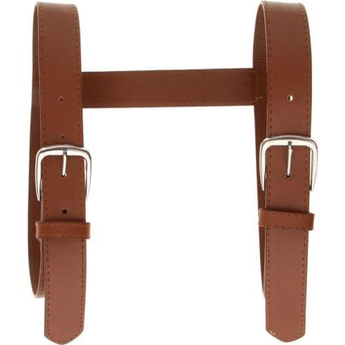 PU Leather Picnic Blanket Strap Camping, Picnics, Motorcycle Bedroll Straps 10*8*2CM Portable Handle Camping Rug Carry Strap