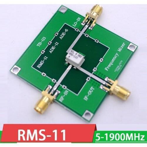 RMS-11 frequency mixer 5Mhz-1900MHz RF up and down frequency conversion passive mixer for Ham Radio amplifier