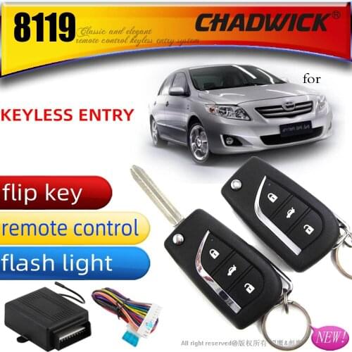 Blade folding key keyless entry system for japanese car remote control door lock locking high quality blank keys CHADWICK 8119