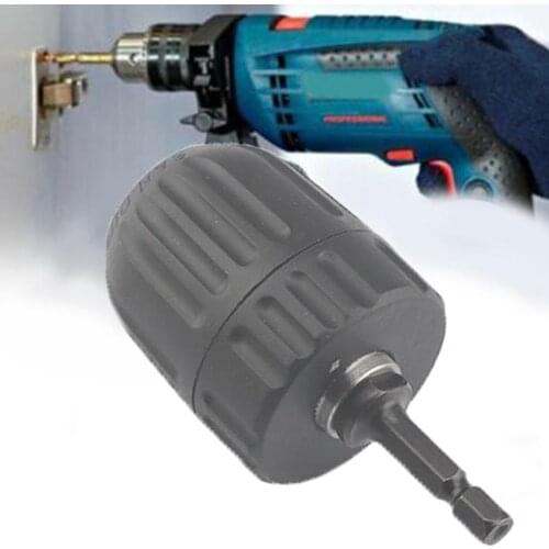 High Speed Steel Hex Shank Drill Chuck Ratchet Wrench Torque Converter Drill Screwdriver Impact Thrust Electric J5Z4