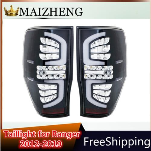 1Pair Rear Tail Lights Lamp for Ford Ranger PX T6 MK2 XL XLT XLS 2012-2019 taillight brake light