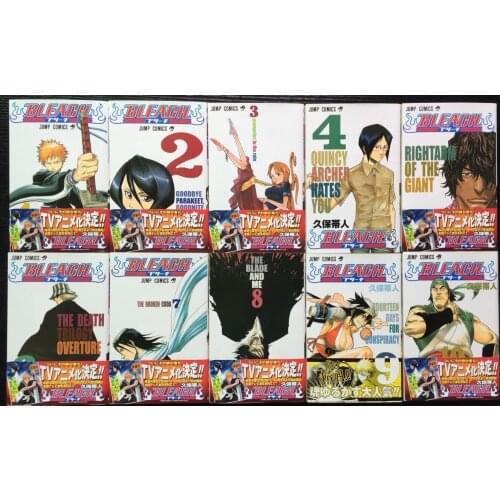 Booking, send out after 60 days) 74 Books BLEACH Vol.1-74 Japanese Manga Book Teenager Adult Japan Cartoon Comic Anime Libros