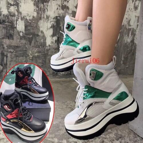 Women Boots 2020 High Quality Luxury Brand Ankle Booties Chunky Heels Winter Shoes Warm High Platform Motocycle Autumn Fahion