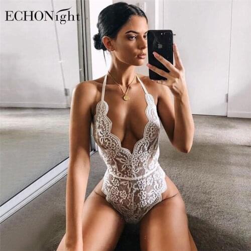 Echonight Body Womens Overalls Bodysuit Sexy Lace Rompers Female Body Lace Bodys for Women Dropshipping Body Suits for Women