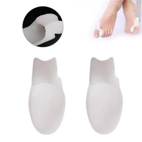1 Pair Gel Silicone Bunion Corrector Big Toe Separators Straightener Spreader Foot Care Tool Hallux Valgus Pro Massager