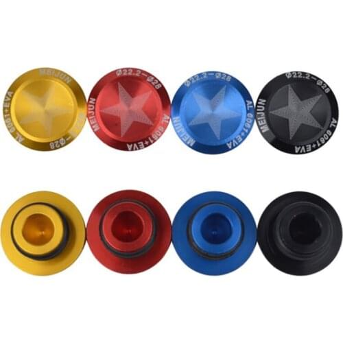 1 Pair Bike Grip Handle Bar End Plug Cap Aluminium Alloy MTB Handlebar Grips Plugs Caps for Bicycle Handlebar Accessory