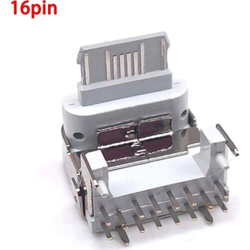 10pcs/lot Suitable for iPhone Phone Plug 16 Pin Micro USB female Connectors Jack Tail Plug Socket Electric Terminals charger