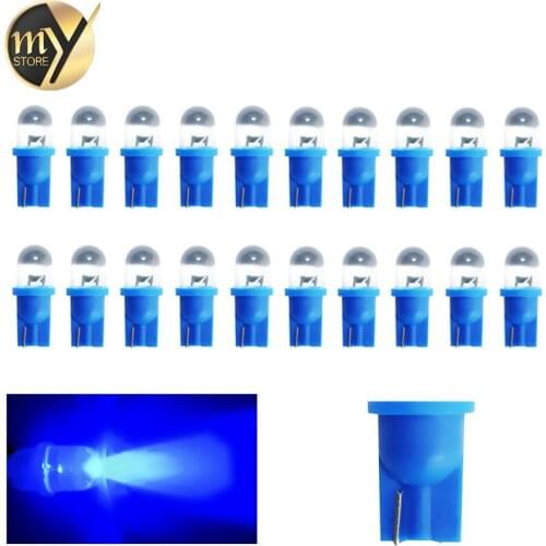 20pcs T10 194 W5W 1 LED 12V Blue Instrument Light Bulb Lamp 501 dash led car bulbs interior Lights Car Light Source parking