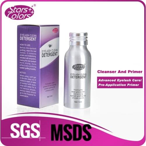 70ml Eyelash Cleaner Eyelashes Primer Glue Clear Safety Clean Liquid for Lash Application eyelash extension