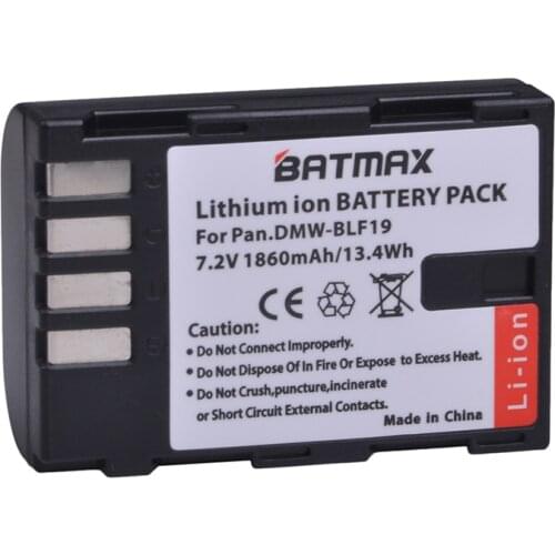 1860mAh DMW-BLF19 DMW-BLF19e DMW-BLF19PP Battery for Panasonic Lumix DC-GH5,DMC-GH3, DMC-GH3K, GH4, GH4K Digital Camera
