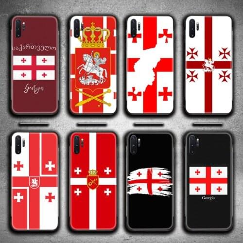 Georgia flag Phone Case For Samsung Galaxy Note20 ultra 7 8 9 10 Plus lite M51 M21 M31S J8 2018 Prime