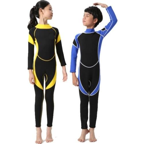 HISEA Long Sleeves Kids Wetsuits Diving Suits for Boys/Girls Children Rash Guards One Pieces Surfing Swim Snorkel children