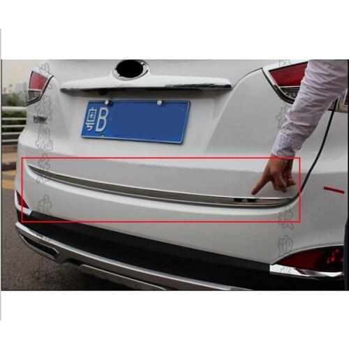 Chrome Rear Bottom Trunk Lid Cover Trim 2010 2011 2012 2013 For Hyundai Tucson ix35