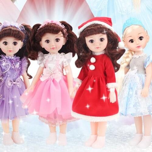 Doll 43cm full vinyl body talking Dolls 6 Styles With princess Dress bebe reborn bonecas Gift For Girls Collection Toys