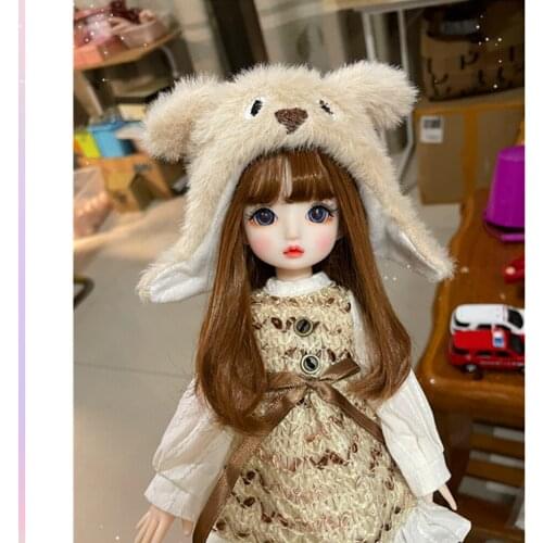 Doll with Fashion Suit 30cm 22 Movable Jointed Dolls Toy Accessories Clothes Suit for BJD Doll DIY Toy for Girls