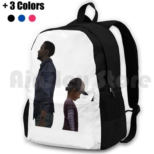 Face The Other Way Outdoor Hiking Backpack Waterproof Camping Travel Clementine Lee The Walking Dead Games Video Games Telltale