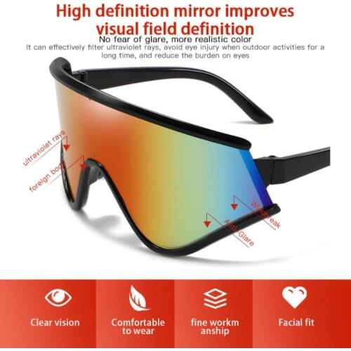 2021 New Sunglasses PC Colorful Gradient Color Men Women UV400 MTB Bicycle Sunglasses Cycling Glasses Outdoor Sports Sunglasses
