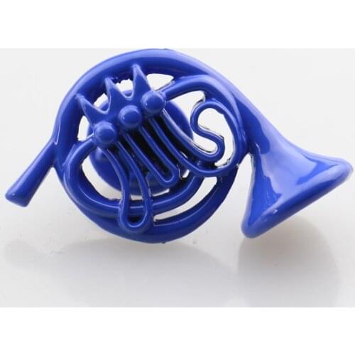 New HIMYM How I Met Your Mother Blue French Horn Pins Women/Men Brooches TV Series Jewelry